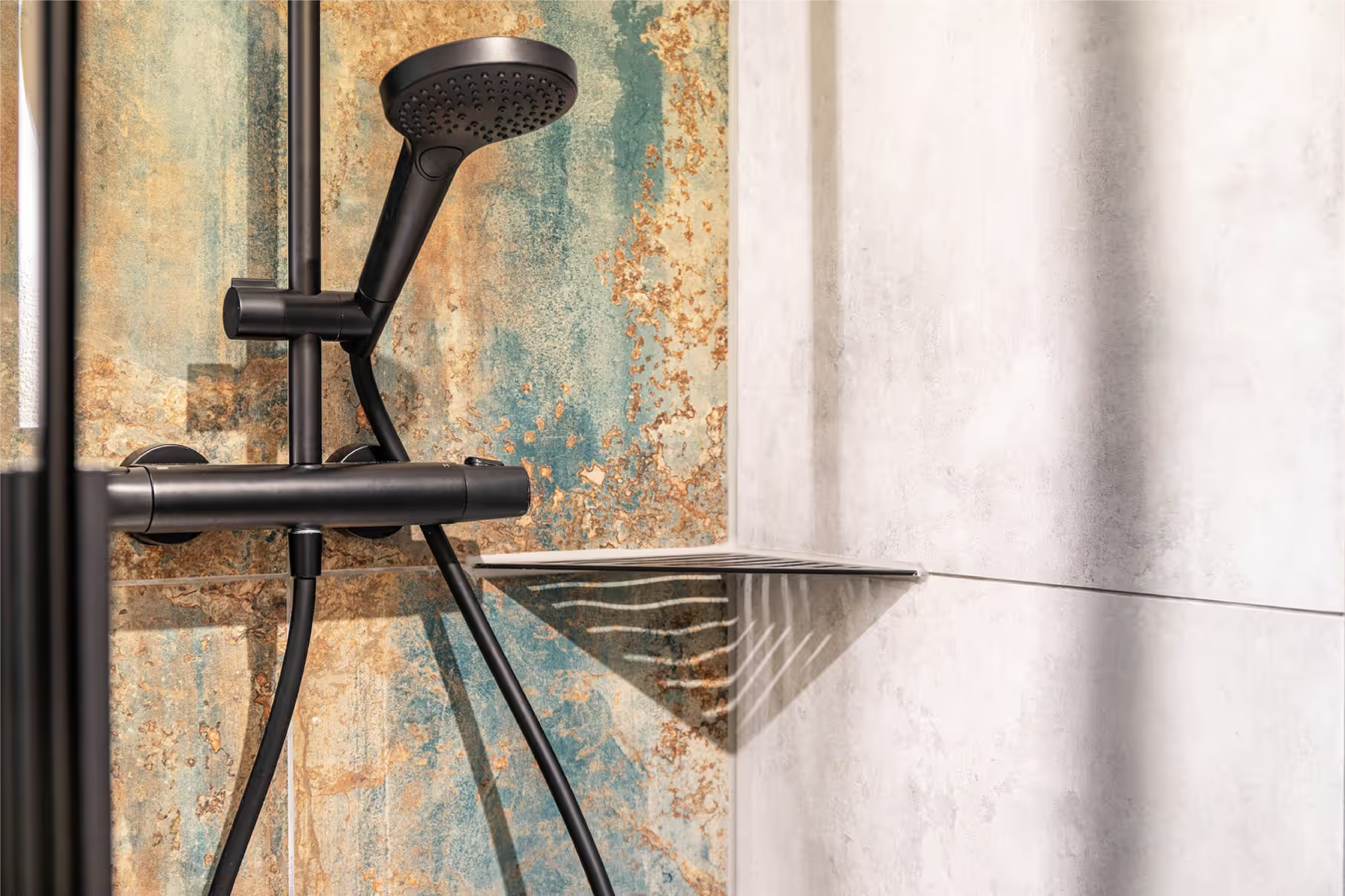 Regendusche im Badezimmer der Ammerstube